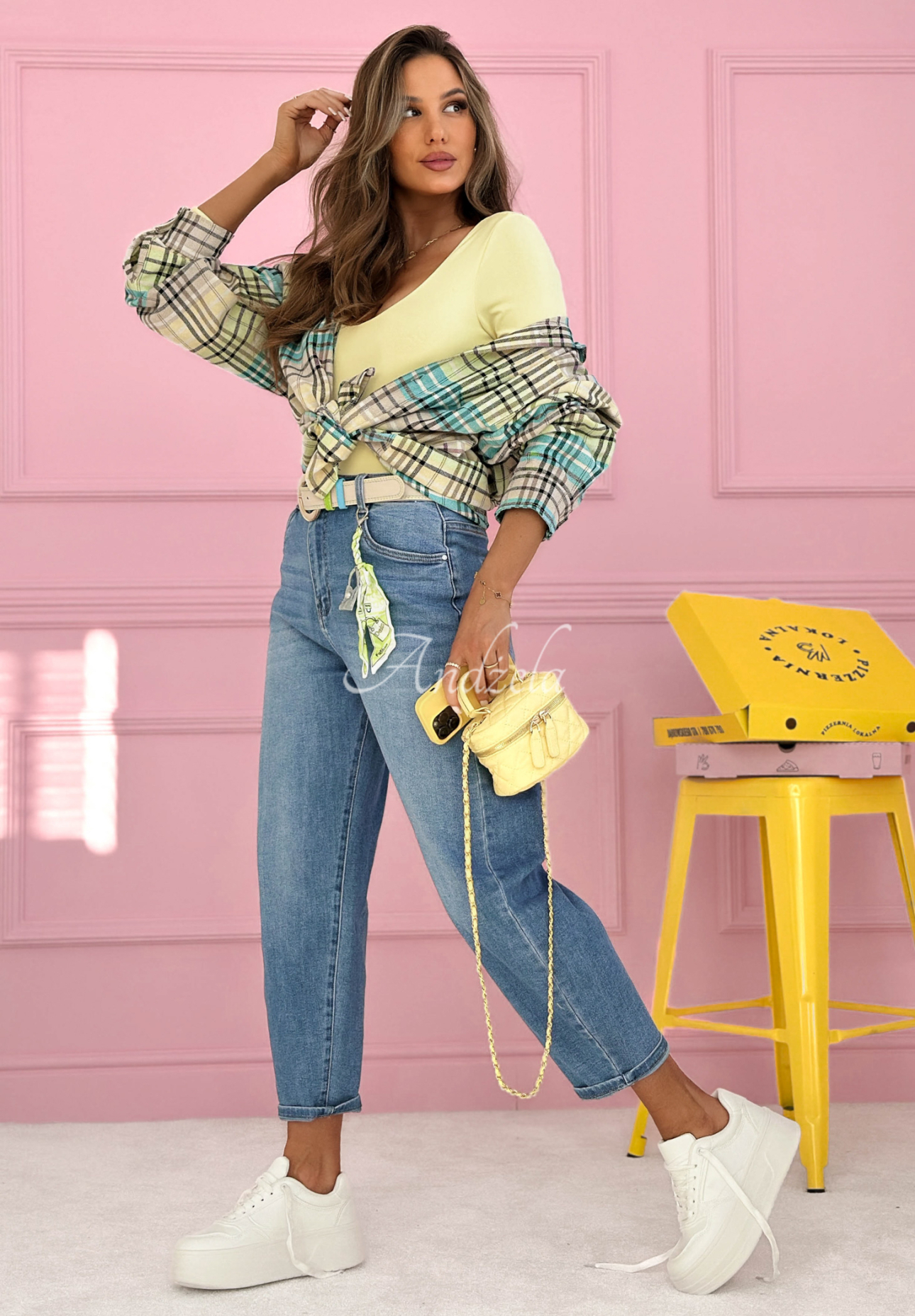 Just Passing Through light blue balloon jeans