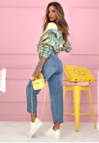 Spodnie jeansowe banana Just Passing Through jasnoniebieskie