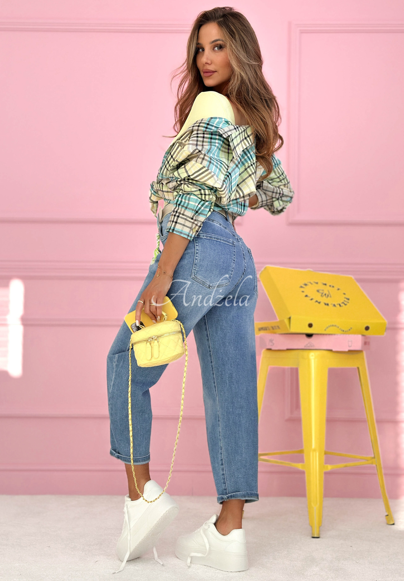 Just Passing Through light blue balloon jeans