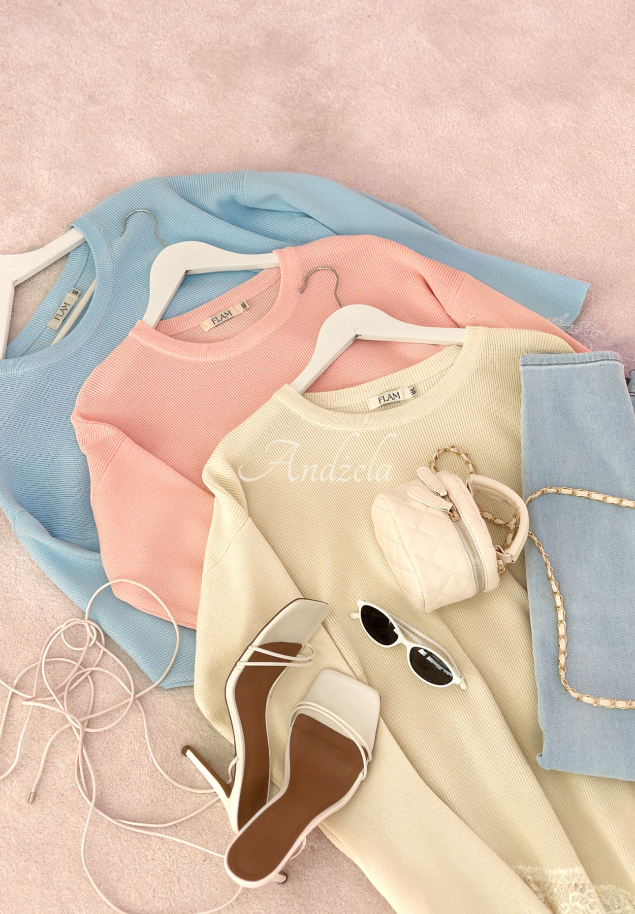 Fresh Start beige viscose asymmetrical sweater with lace