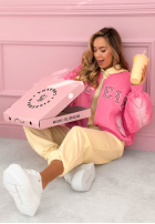 Kurtka bomberka z naszywkami The Rabbit Lady różowa