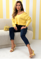 Spodnie jeansowe skinny Strive For More granatowe