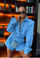 Krótkie spodenki z zakładkami La Milla Camilla czerwone