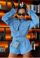 Jeansowa koszula La Milla Kaylee niebieska