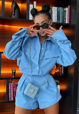 La Milla Kaylee blue denim shirt