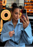 Jeansowa koszula La Milla Kaylee niebieska