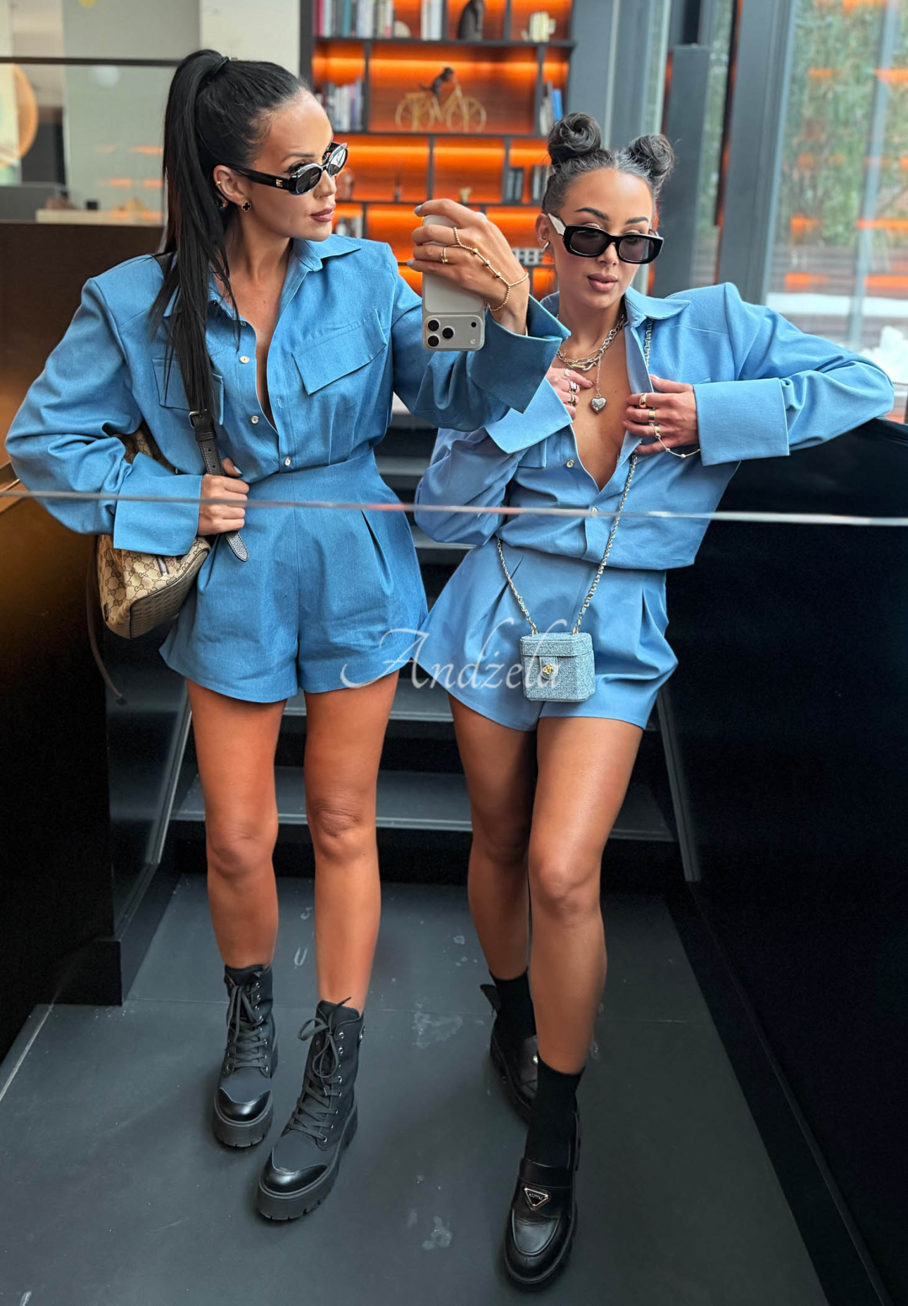 La Milla Kaylee blue denim shirt