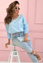 Bluzka longsleeve z serduszkami Close To Heart biała