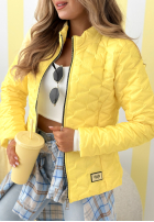 Krótka pikowana kurtka Soft Wind pudrowy róż