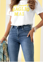 Spodnie jeansowe skinny Day To Day niebieskie