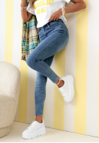 Spodnie jeansowe skinny Day To Day niebieskie