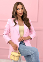 Marynarka oversize Best Version pudrowy róż