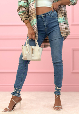 Spodnie jeansowe skinny There You Are niebieskie