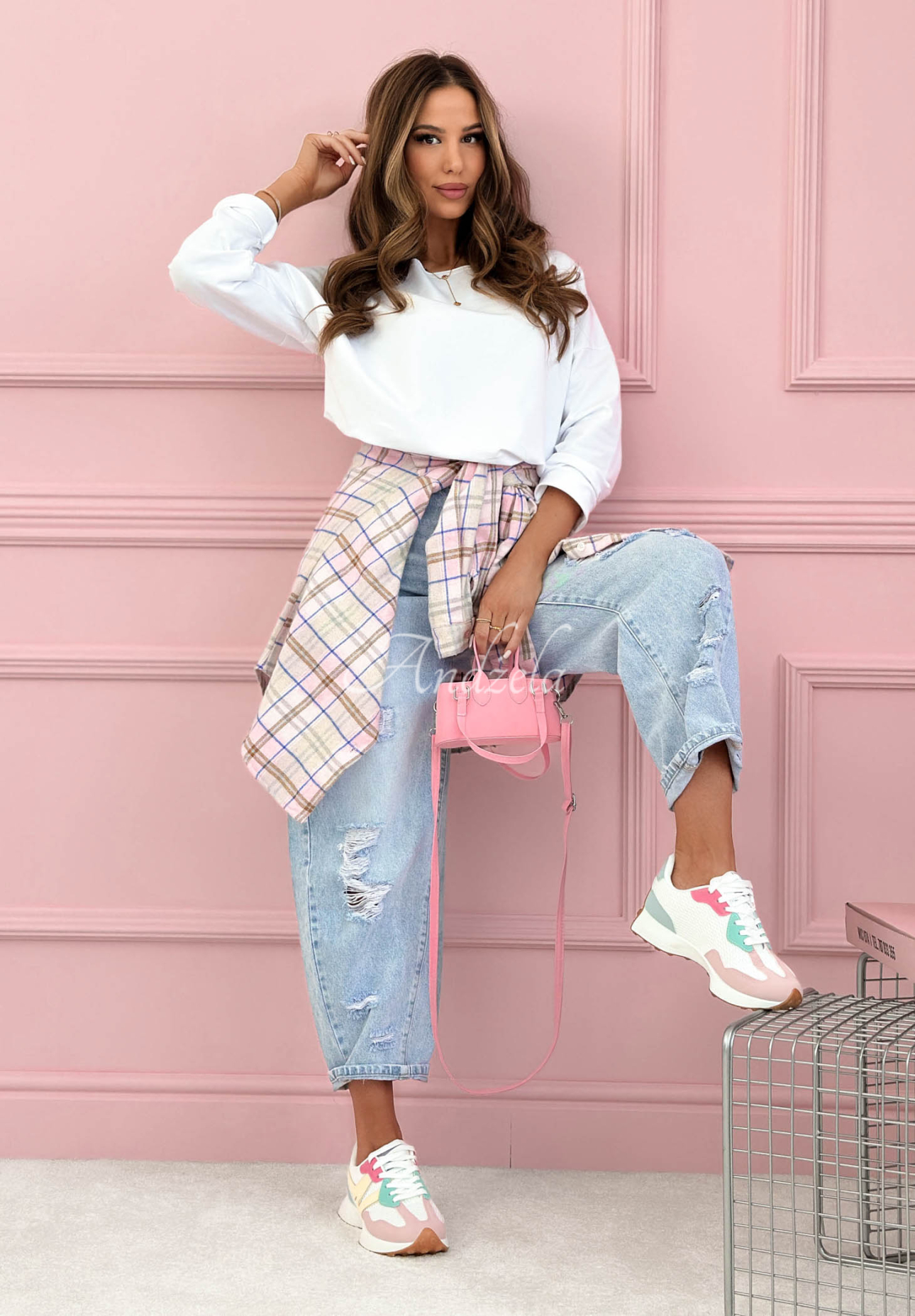 Bawełniana bluzka longsleeve Hey Spring biała