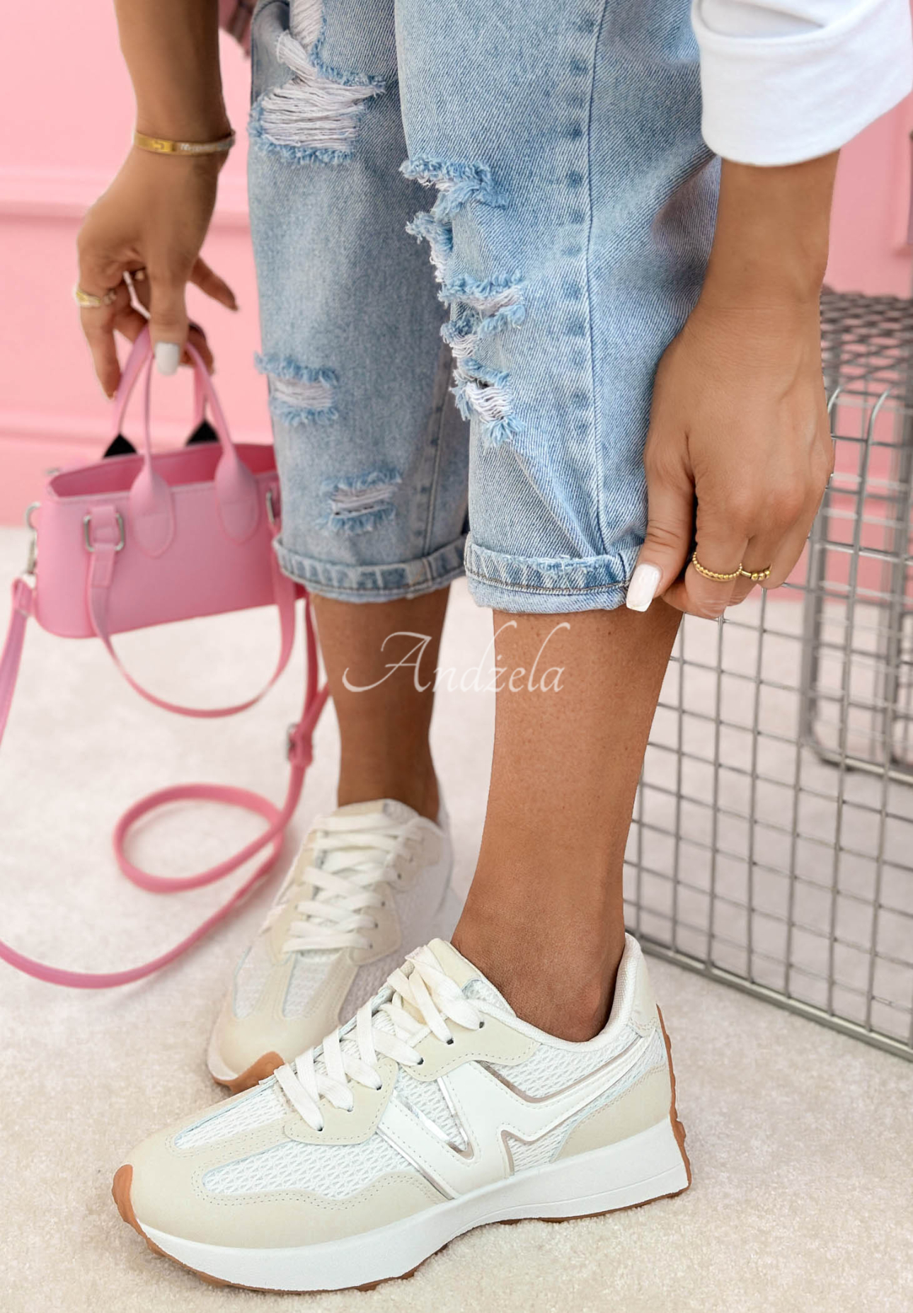 Running Towards You sneakers, white