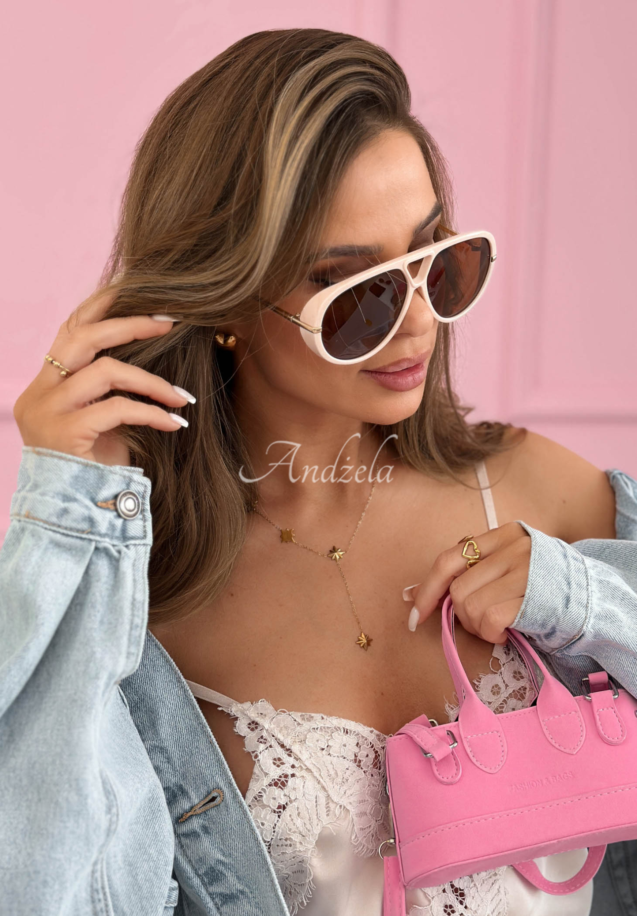 Okulary przeciwsłoneczne Warm Breeze beżowe