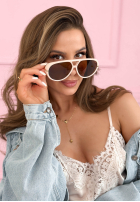 Okulary przeciwsłoneczne Warm Breeze beżowe