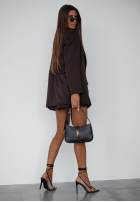 Marynarka z wiązaniem She Believed It czekoladowa