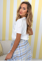 T-shirt z nadrukiem Big Heart biało-różowy