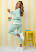 Komplet dresowy bluza i spodnie Why Not Me miętowy