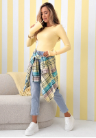 Wiskozowa bluzka longsleeve Good Days Only żółta