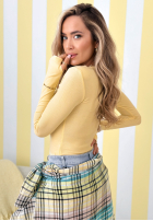 Wiskozowa bluzka longsleeve Good Days Only żółta