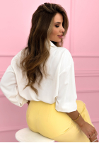 Elegancka koszula z wiązaniem Fresh Tulips biała