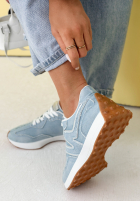 Jeansowe sneakersy Running Towards You jasnoniebieskie