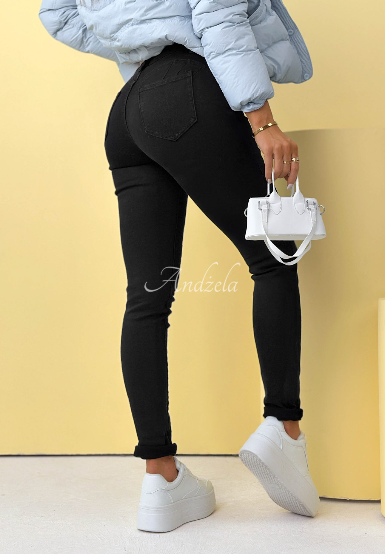 Spodnie jeansowe skinny Everyday Street czarne