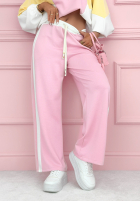 Komplet dresowy bluza i spodnie Spring Amour różowo-żółty