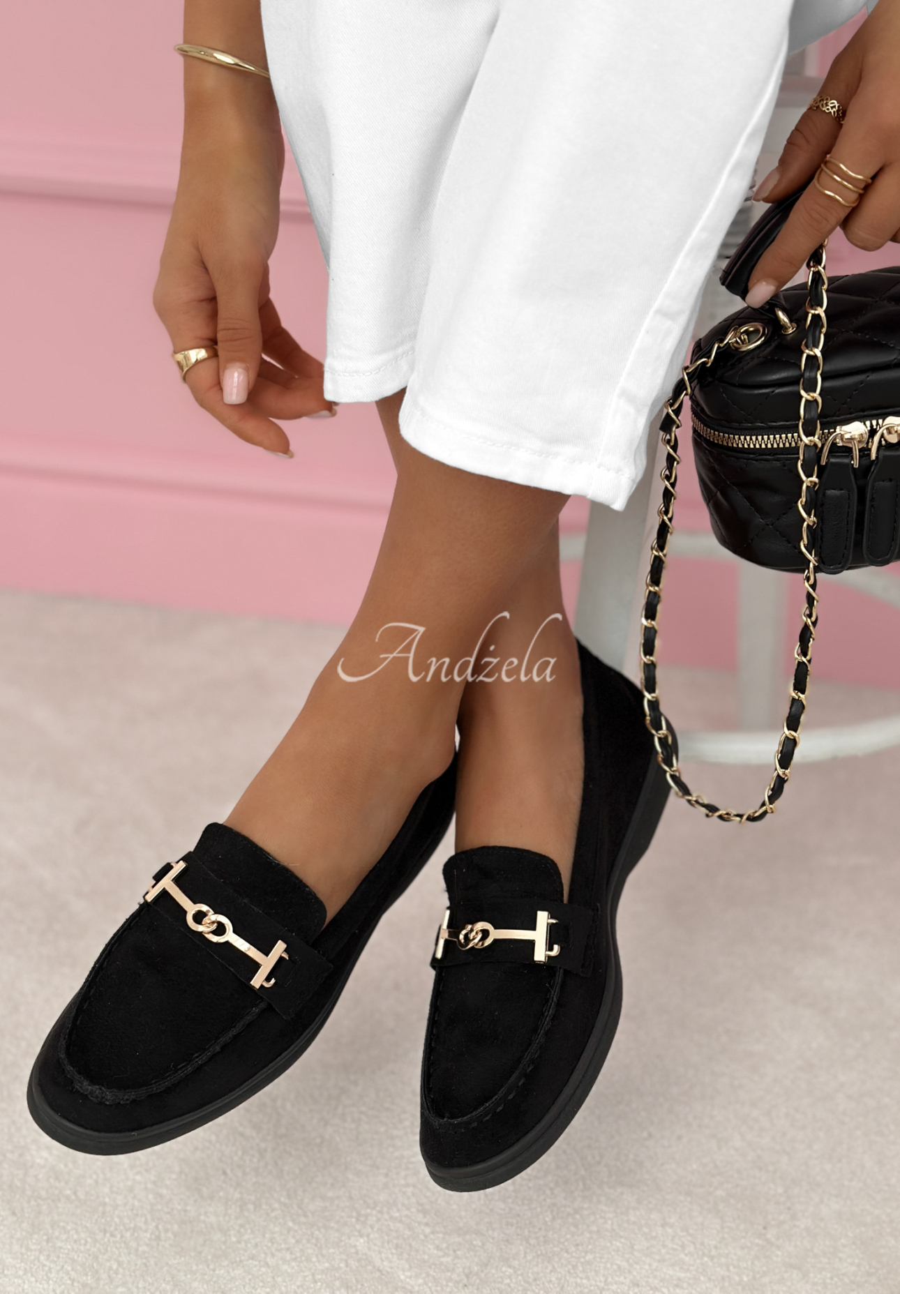 Zamszowe mokasyny Spirit Rebirth czarne