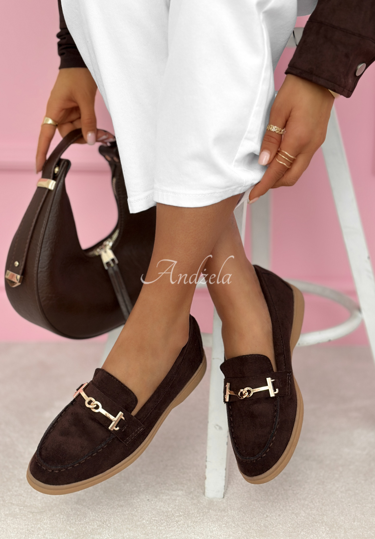 Zamszowe mokasyny Spirit Rebirth czekoladowe