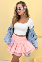 Spódnico-spodenki z falbanką All Over Again biała