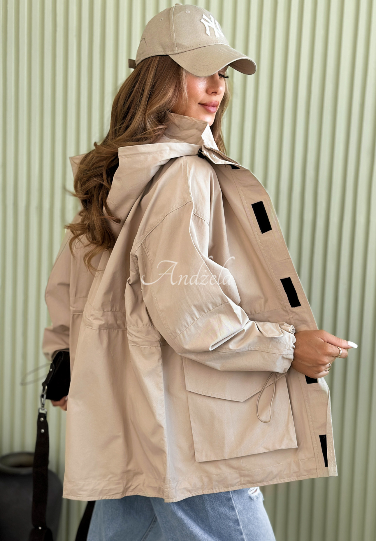 Lightweight cotton parka jacket with hood Living In Spring beige