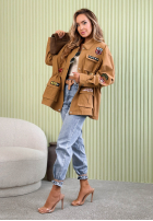 Spodnie jeansowe mom fit Here Again niebieskie