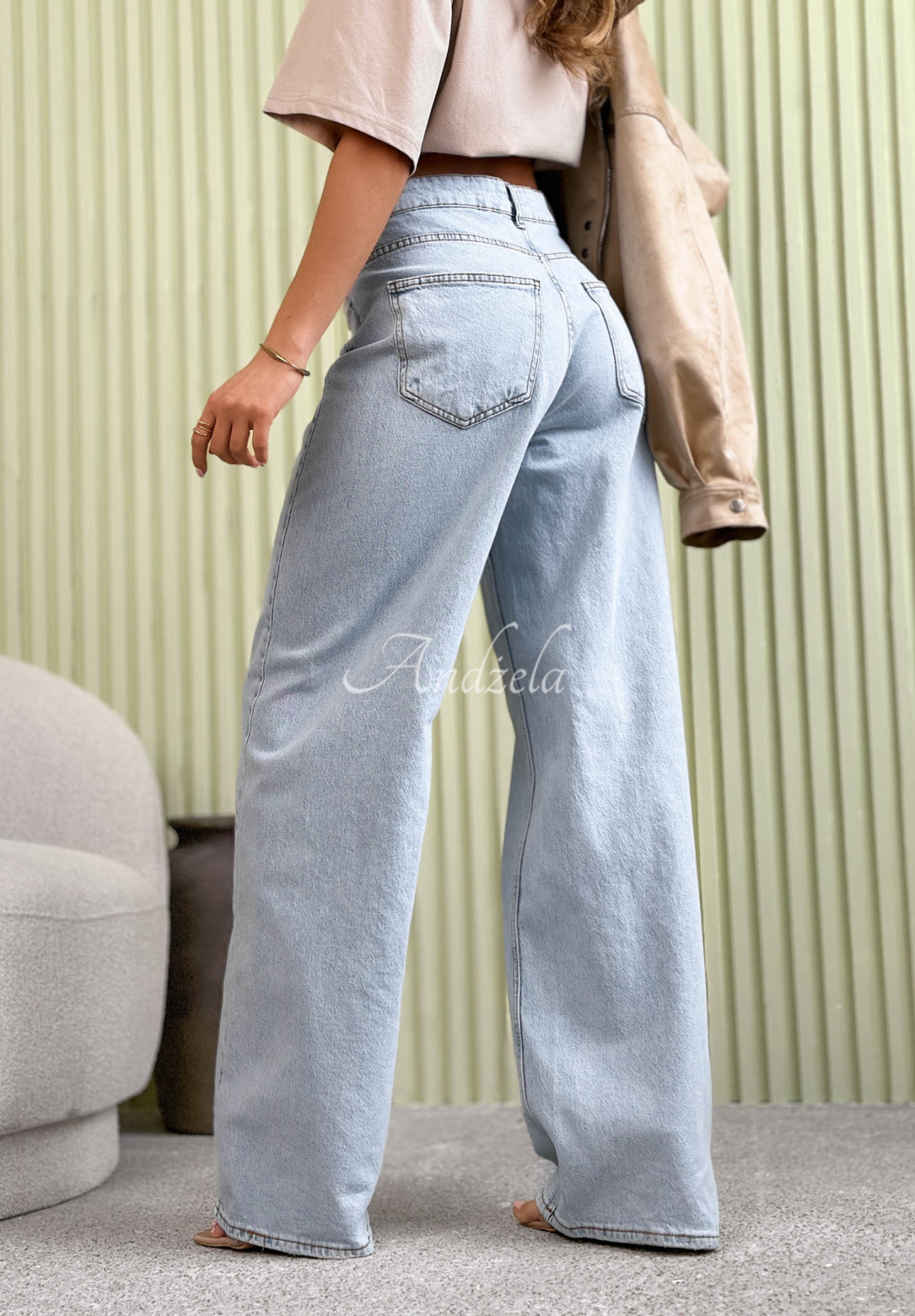 Amparo light blue wide leg jeans