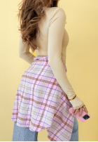 Bluzka longsleeve Basically Fine beżowa