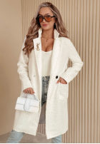 Coat z imitacji kożucha Lakeside Dream in white