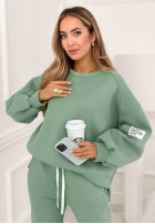 Bawełniany komplet dresowy Fits Me Perfectly morski