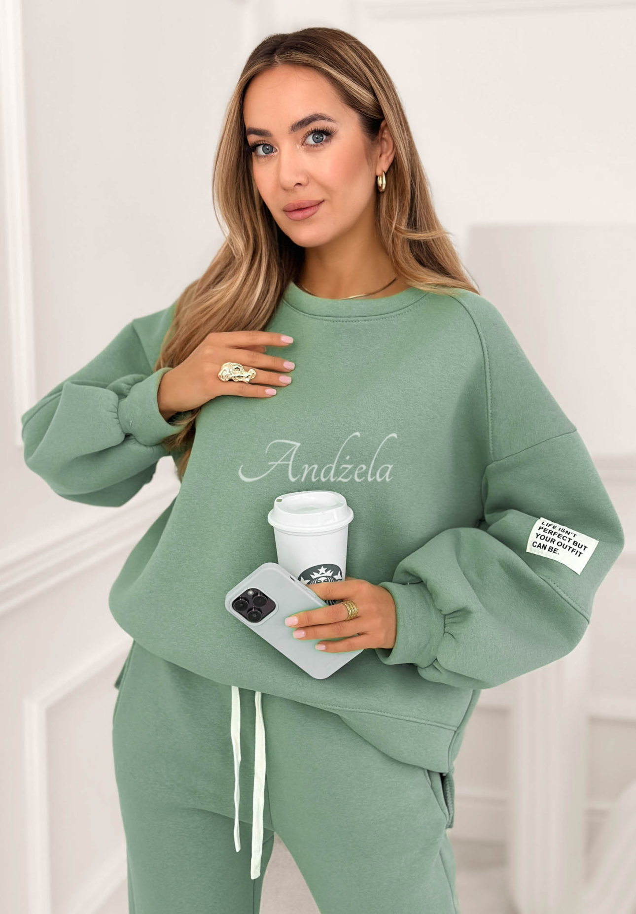 Fits Me Perfectly cotton tracksuit set, navy blue