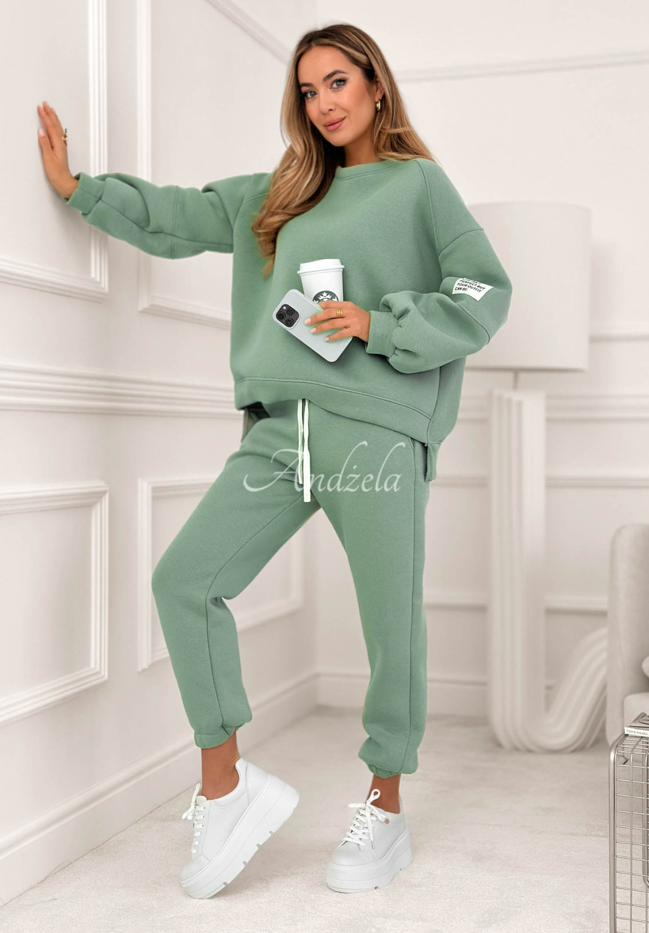 Fits Me Perfectly cotton tracksuit set, navy blue