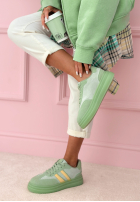 Zamszowe adidasy Kennedy zielone