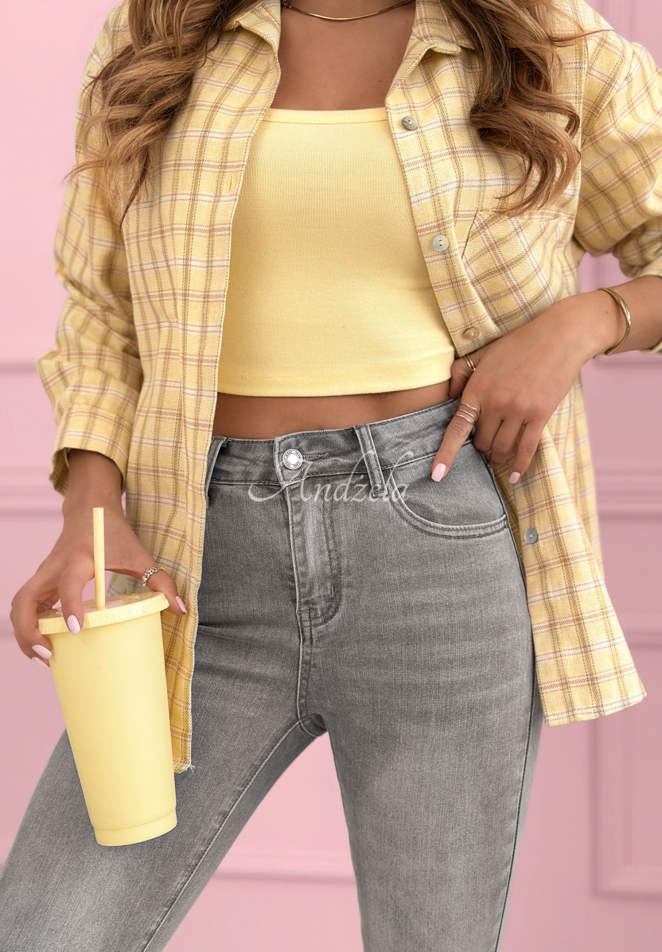 Spodnie jeansowe skinny To Get Started jasnoszare