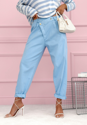 Spring Will Come carrot pants, light blue
