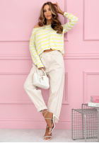 Marchewkowe spodnie Spring Will Come beżowe