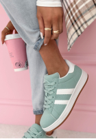 Zamszowe adidasy Lorelei błękitne