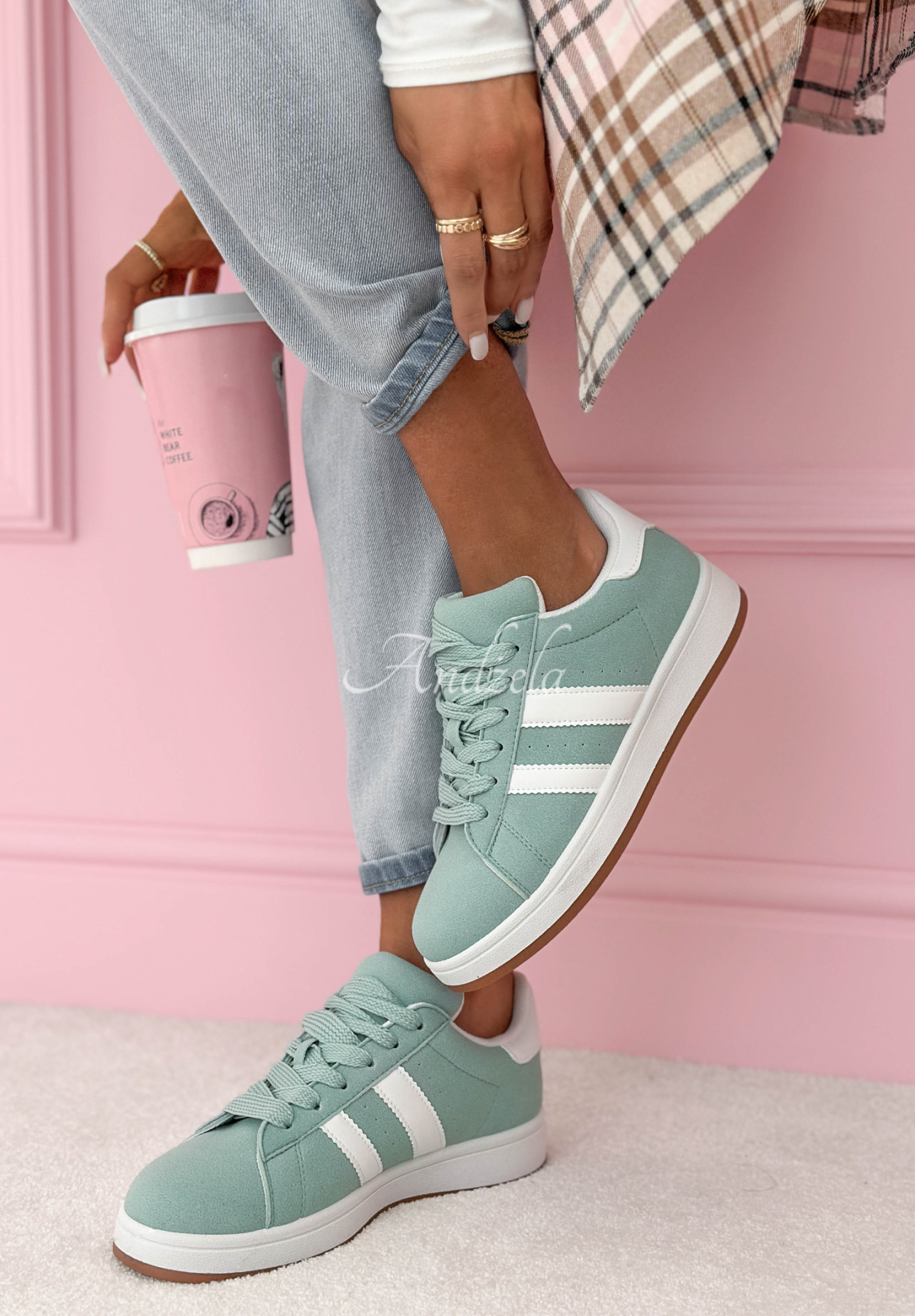 Adidasy Audrey szałwiowe