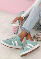 Zamszowe adidasy Lorelei błękitne