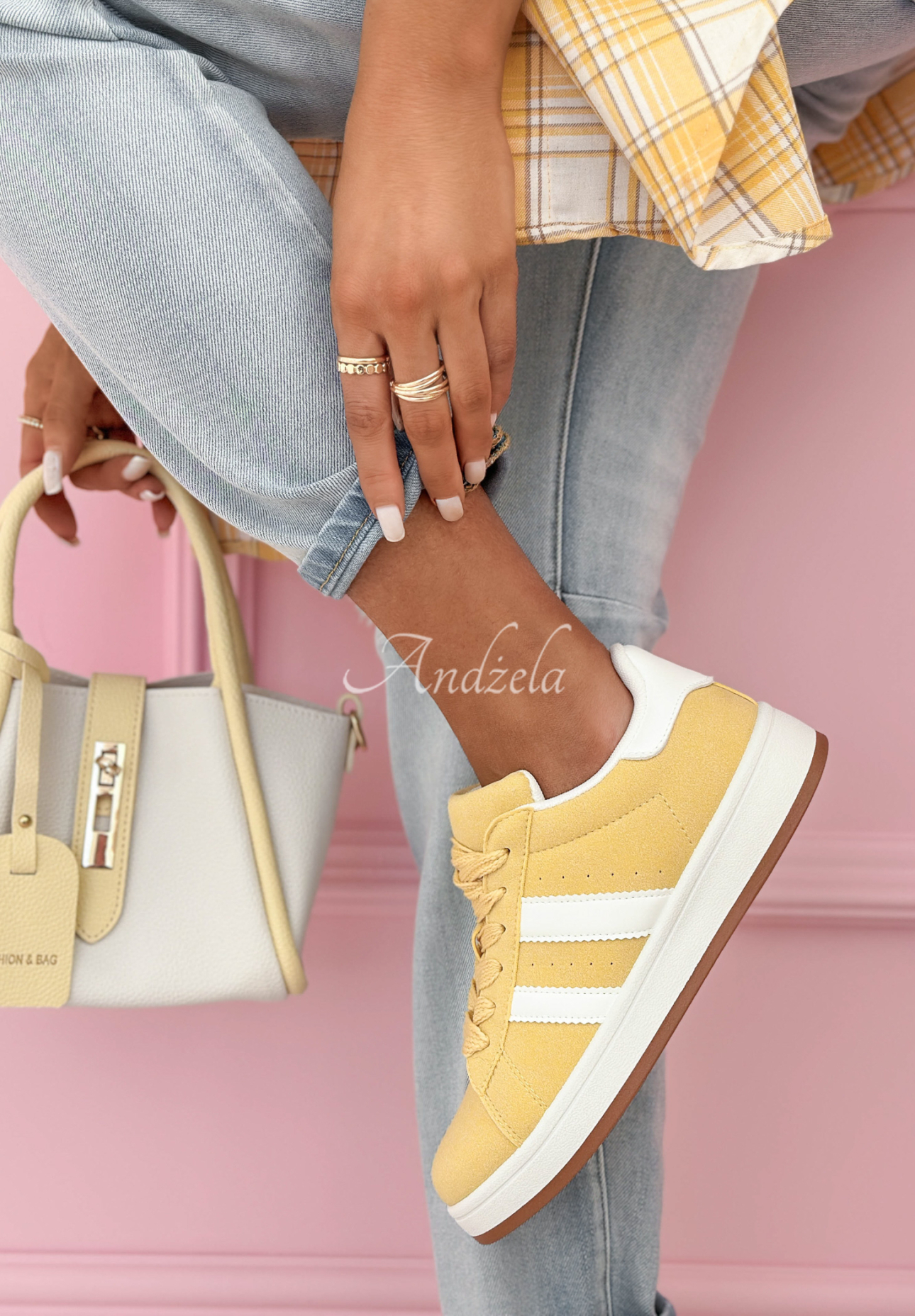 Audrey yellow sneakers
