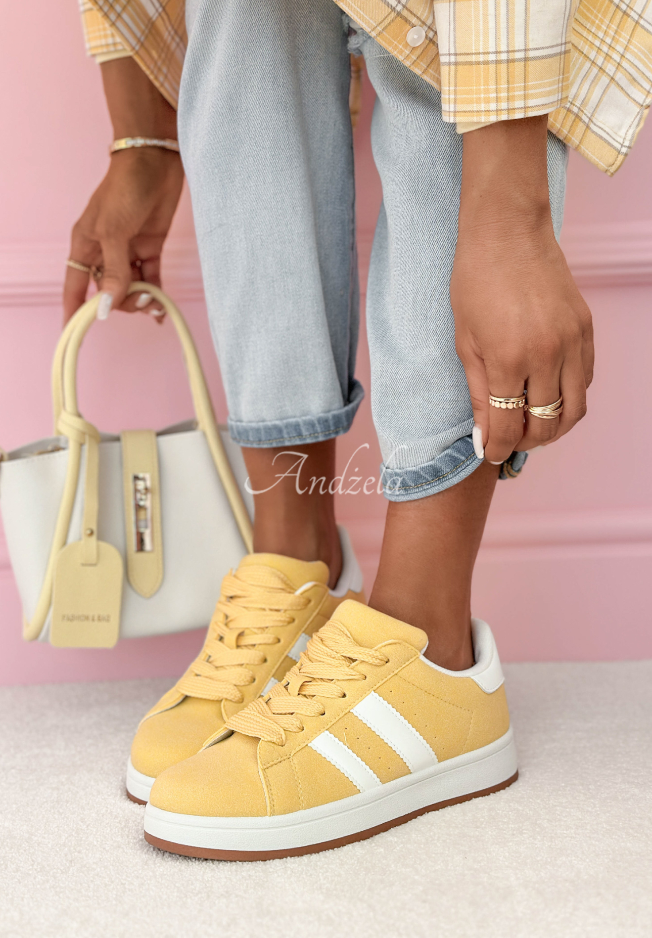 Adidasy Audrey żółte